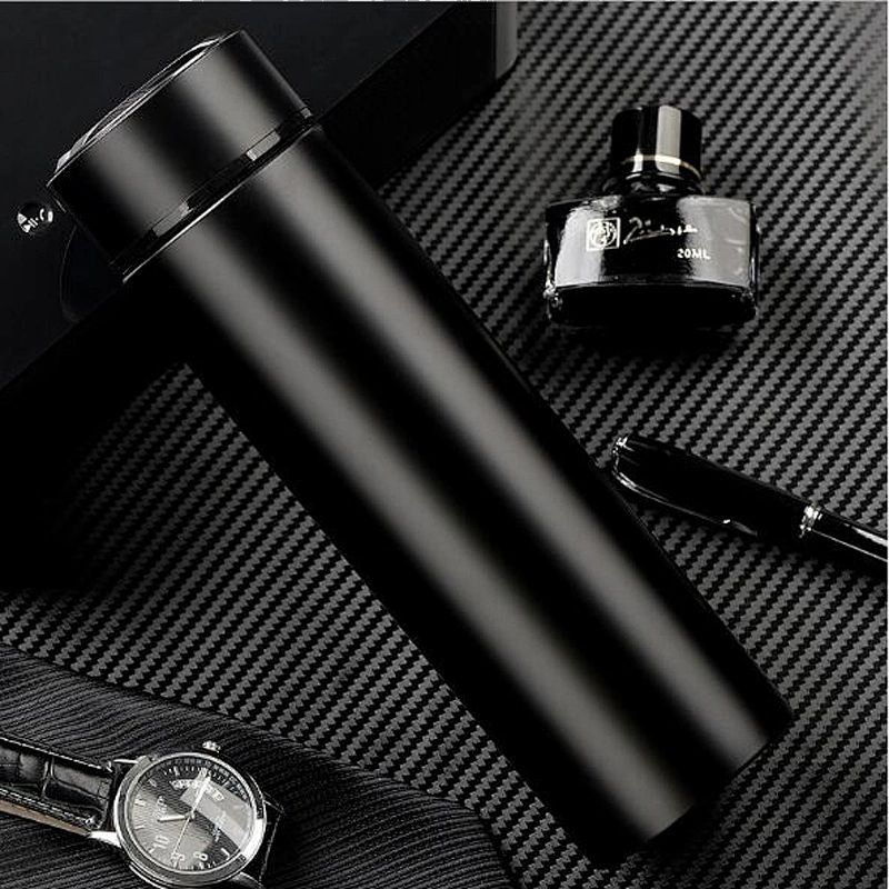 China Supplier in-Stock Vacuum Flask Double Wall Stainless Steel Vacuum Cup Customized Logo Business Water Bottle
