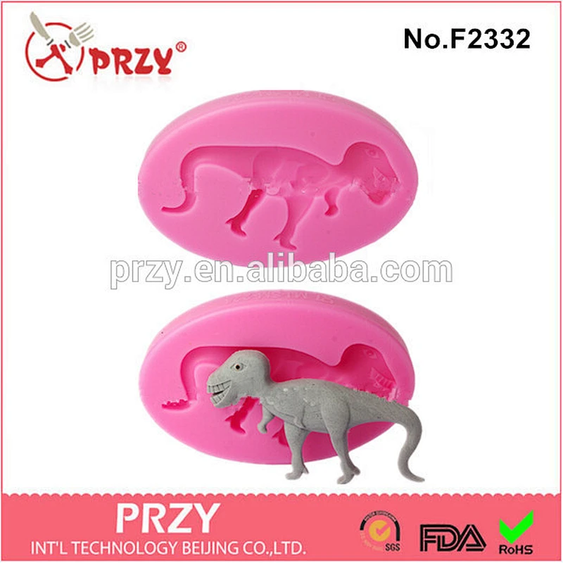 2015 f2332 cupcake fondant Dinosaur shape silicone mold