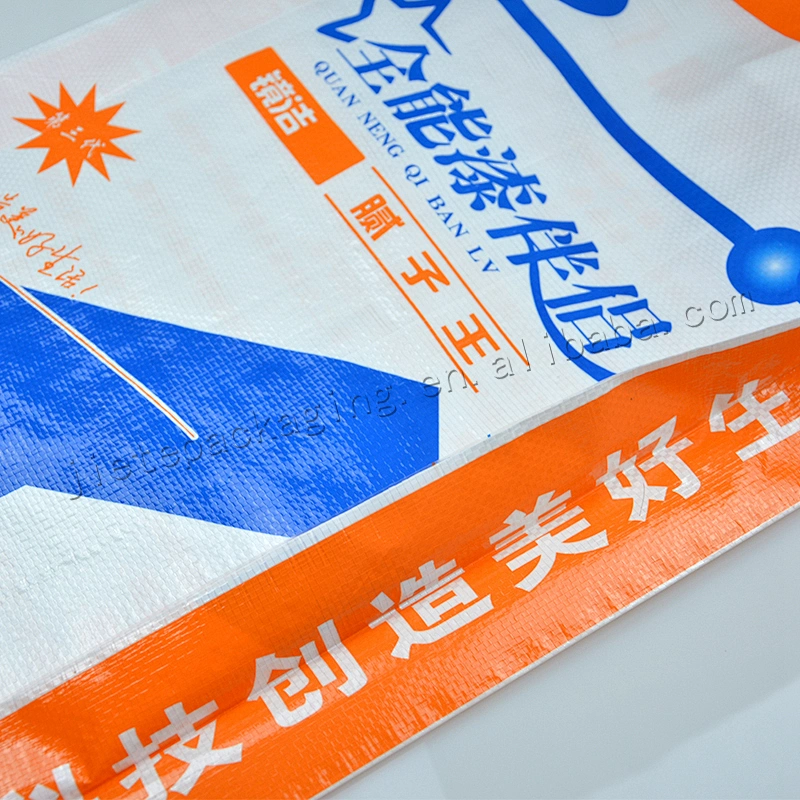 Customized pp woven wall putty powder packaging bag for cement, sand, fertilizer