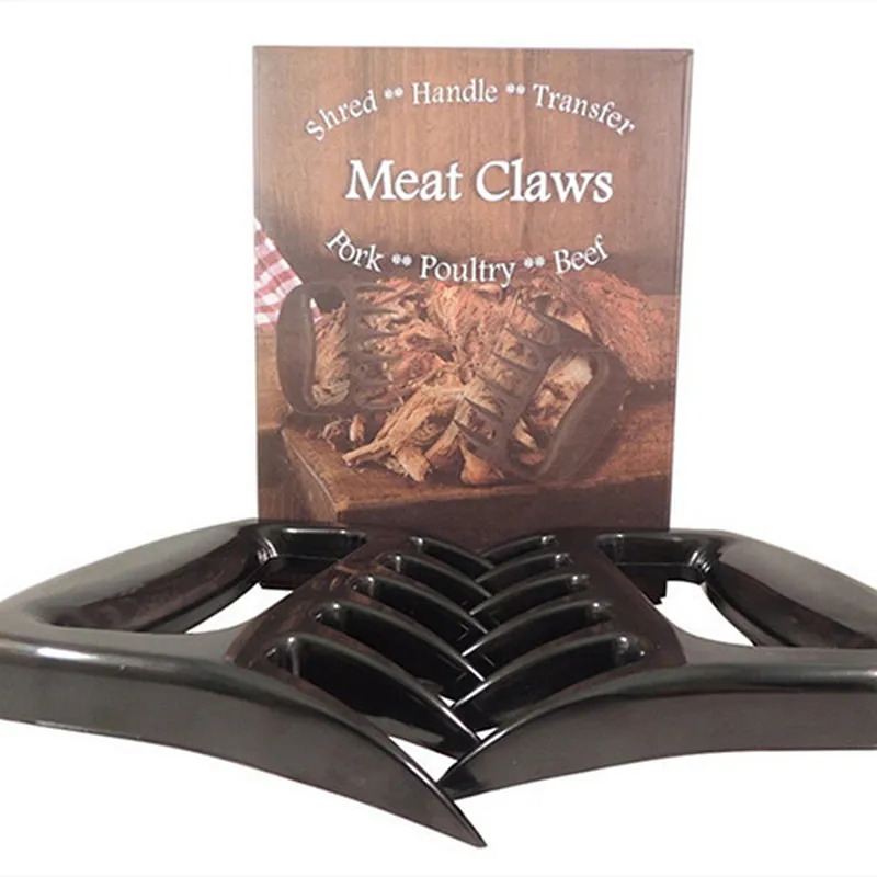 Black Barbecue Claws Meat Handler Fork Shred Lift BBQ Shredding Tool
