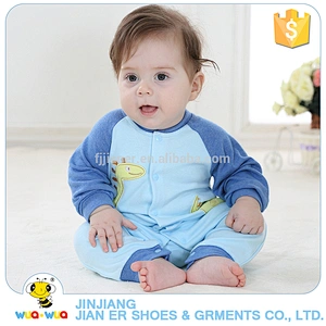 Blue color newborn baby infant winter cotton romper clothes