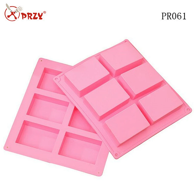 Handmade silicone rectangular soap mold
