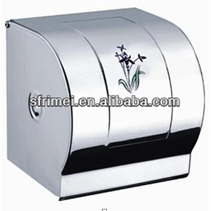 Orchid Design Toilet Holder Wall Mounted Paper Holder High Quality Hot Sale Stainless Steel Toilet Roll Holder