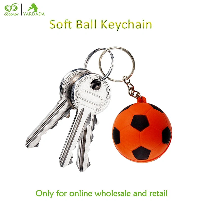 Color PU Keychain pendant, high quality springy children's toys, wallet, car accessories, advertising promotional gifts in stock
