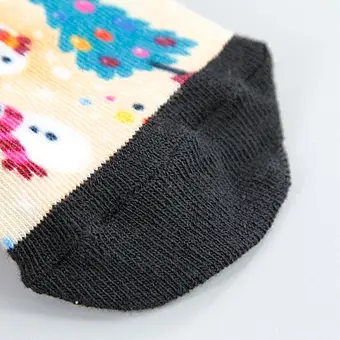 High Technique Printing Crew Sock Christmas Style Women Fashion Sock