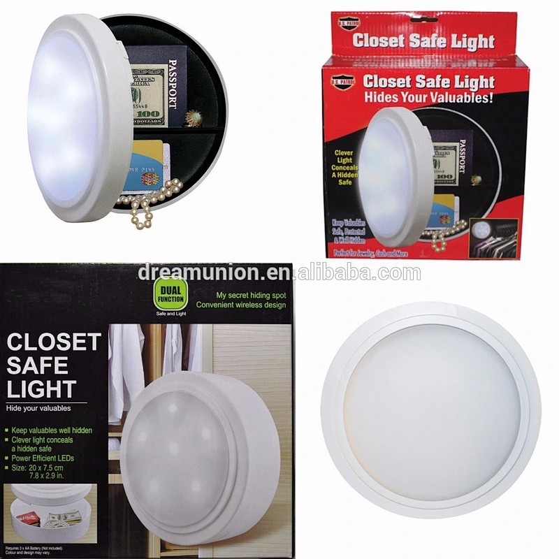 Concealed Safe Closet Light Hidden Secret Security Stash New Diversion