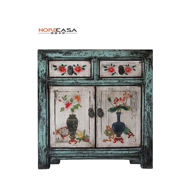 Hot sell reproduction hand painted living room cabinet
