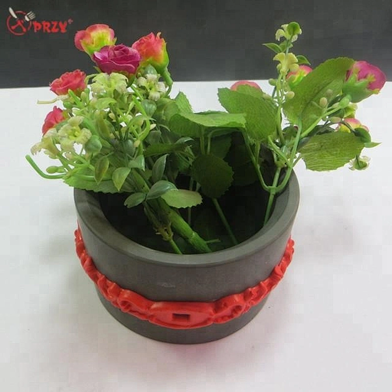 Cylinder Concrete planter mold HP0010 Fondant decorative Cement flower pot silicone Molds