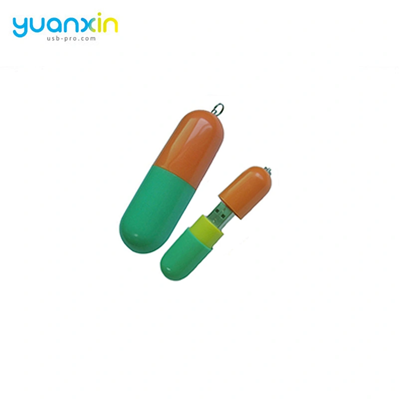 Custom High capacity Colorful plastic pill usb flash drive