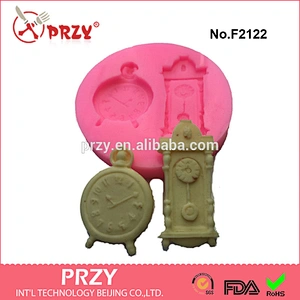 F2122 circle clock mold for fondant,silicone circle clock fondant mold,cake decorations tools
