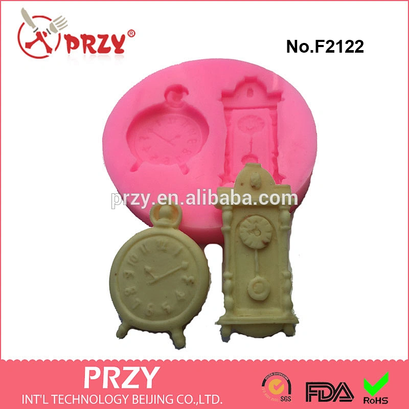 F2122 circle clock mold for fondant,silicone circle clock fondant mold,cake decorations tools