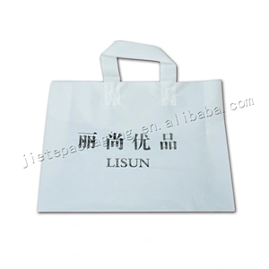 Customized stand up transparent plastic pe beer carry bag