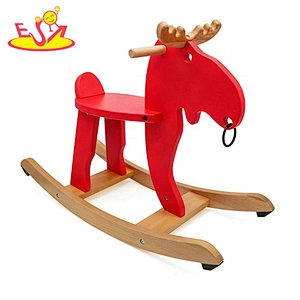 New arrival vintage wooden mini rocking horse for baby W16D062