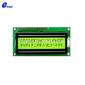 Two lines 20x2 character lcd display module with Yellow green backlight
