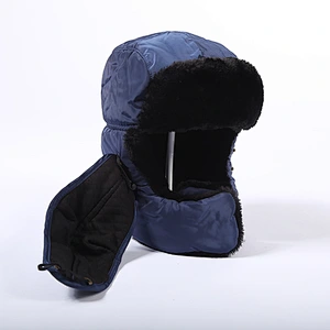 Fashion Mink Fur Russian Style Mens Protect All Leifeng Keep Warm Winter Hats