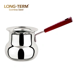 L101782 Red Bakelite S/S 201 Stainless Steel Butter Melting Pot Milk Boiling Pot