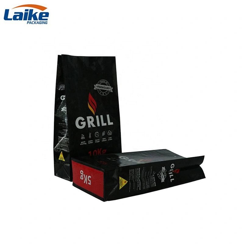 Paraguay grill charcoal bag 5kg 10kg ,pp woven packaging bag for charcoal