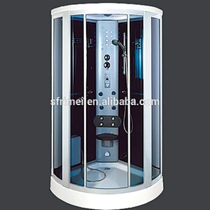 Computerized Tempered Glass Sauna Corner Steam Shower Room