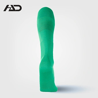 Over Knee High Quality Soccer Football Jacquard  White Black Yellow Green Red Solid Color Long Socks