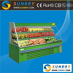 Factory Price Supermarket Refrigerator Display Showcase for Vegetable and Fruit Display