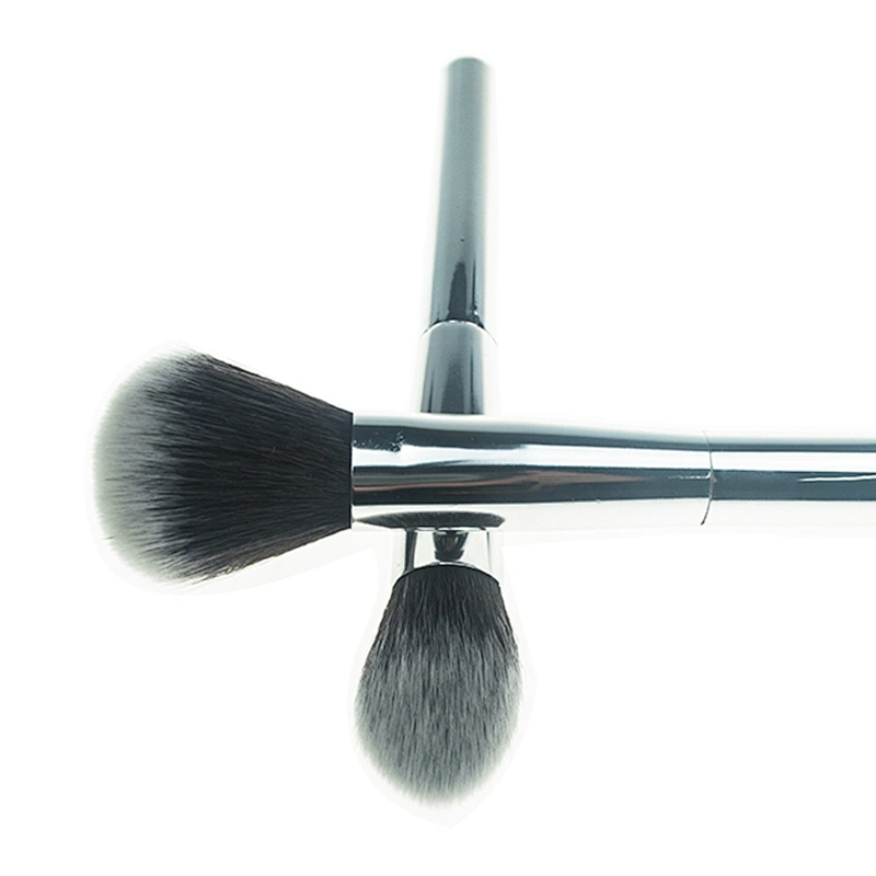 5pc makeup brush set with electroplated plastic handle
