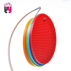 Non-Slip Texture Soft Feeling silicone Cup mat round silicon coaster