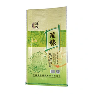 Wenzhou manufacture 25 kg of woven bags for rice, flour packaging