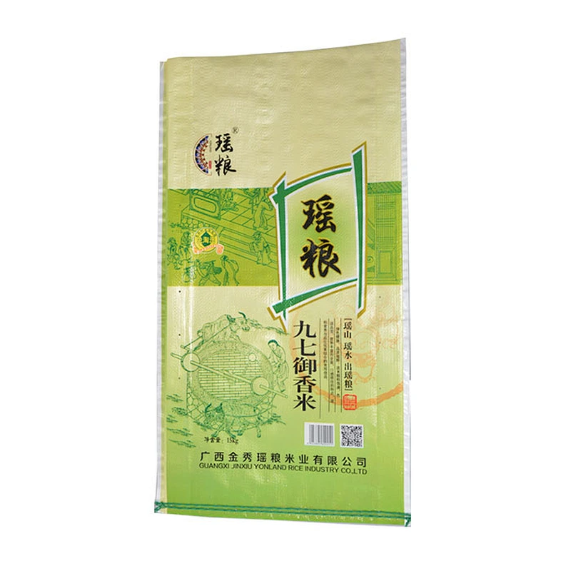 Wenzhou manufacture 25 kg of woven bags for rice, flour packaging