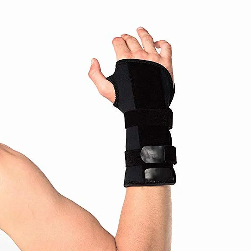 Wrist Brace Carpal Tunnel for Arthritis Tendonitis Sprain Immobilizer and Support Removable Splint Adjustable Both Hands