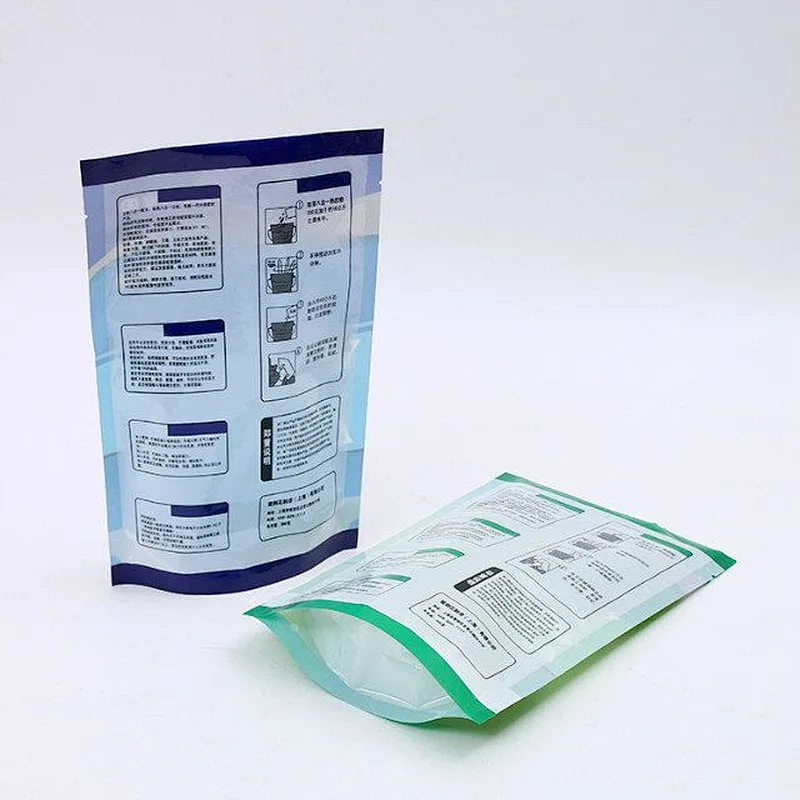 Green PE bag cooked rubber powder packaging industry use