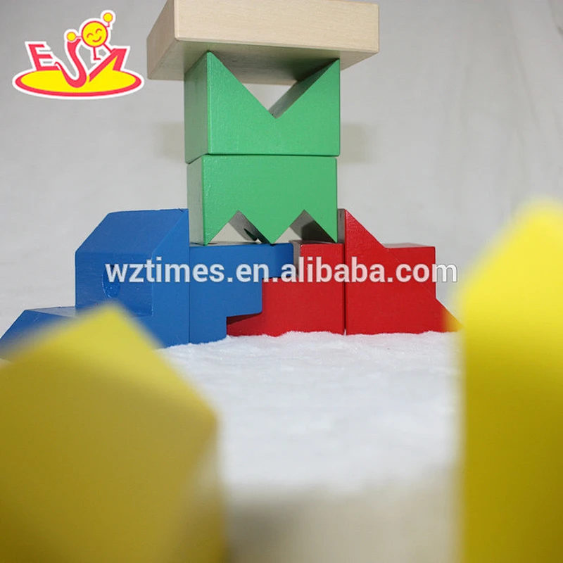 buntes hölzernes Stapelspielzeug des Babys Baby für Bildung W13E070