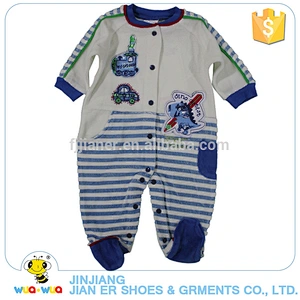OEM new fashion winter clothes keep warm cotton baby boy romper