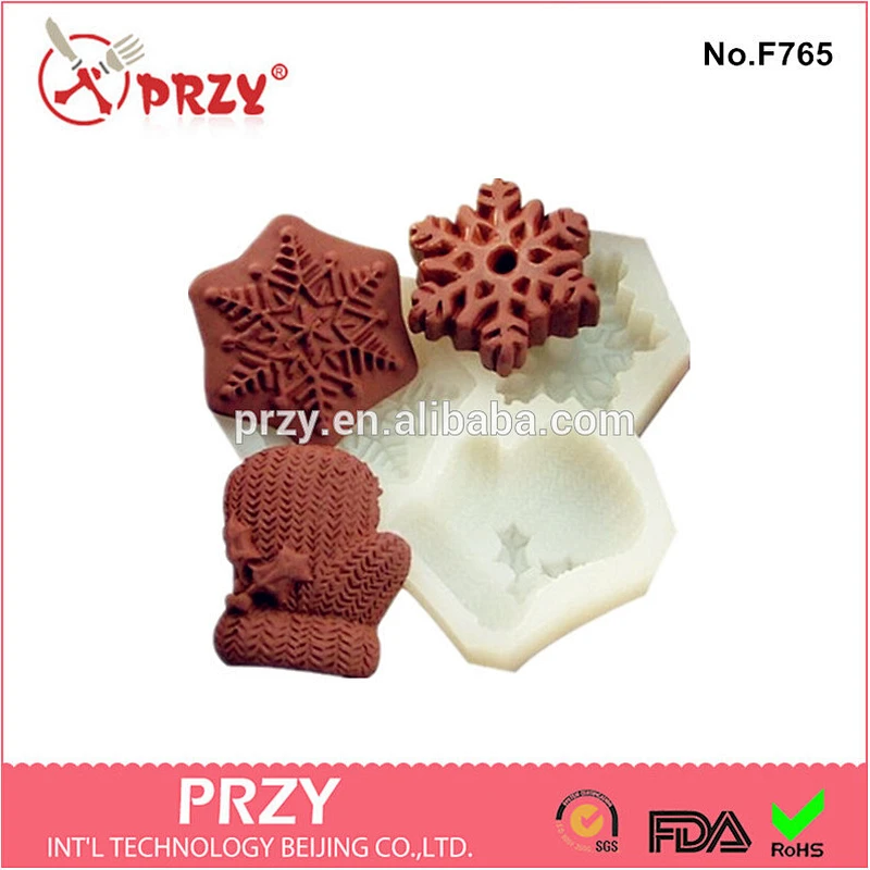 Hot Sale F765 PRZY fondant silicone cake mold
