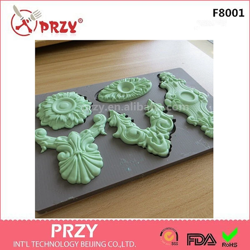 PRZY cute Fondant Mould silicone chocolate Mold fondant silicone molds for cake decorator