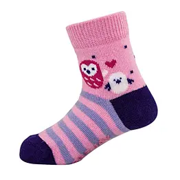Cotton Jacquard Pink Purple Navy Lovely Children Baby Girl Non Anti Slip PVC Rubber Home Socks