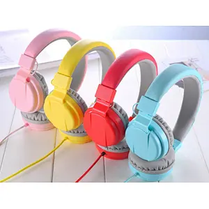 2019 Latest design cute headband oem wired wholesale kids headset