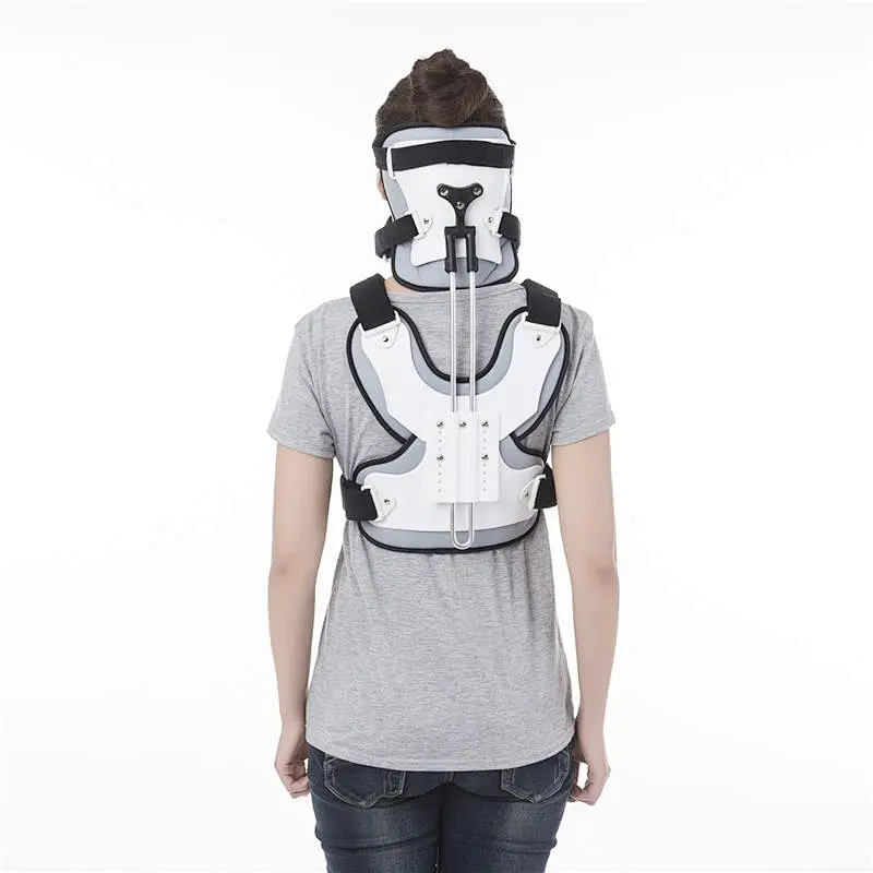 Angle Adjustable Breathable Head Neck Chest Orthosis Adjustable Cervical Thoracic Orthosis U Lumbar Support