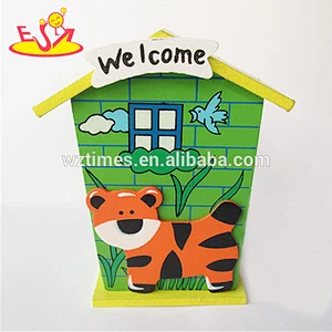 wholesale hottest sale wooden house piggy bank top popular wooden house piggy bank W02A024