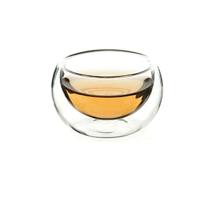 2018 Guangzhou manufactory small cup double wall mug glass tea cup water bottle for tea ware
