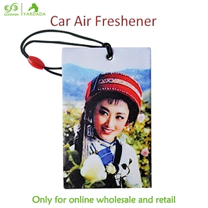 Chinese classical style country girl pattern paper air freshener, unique attractive design, high quality and lasting fragrance.