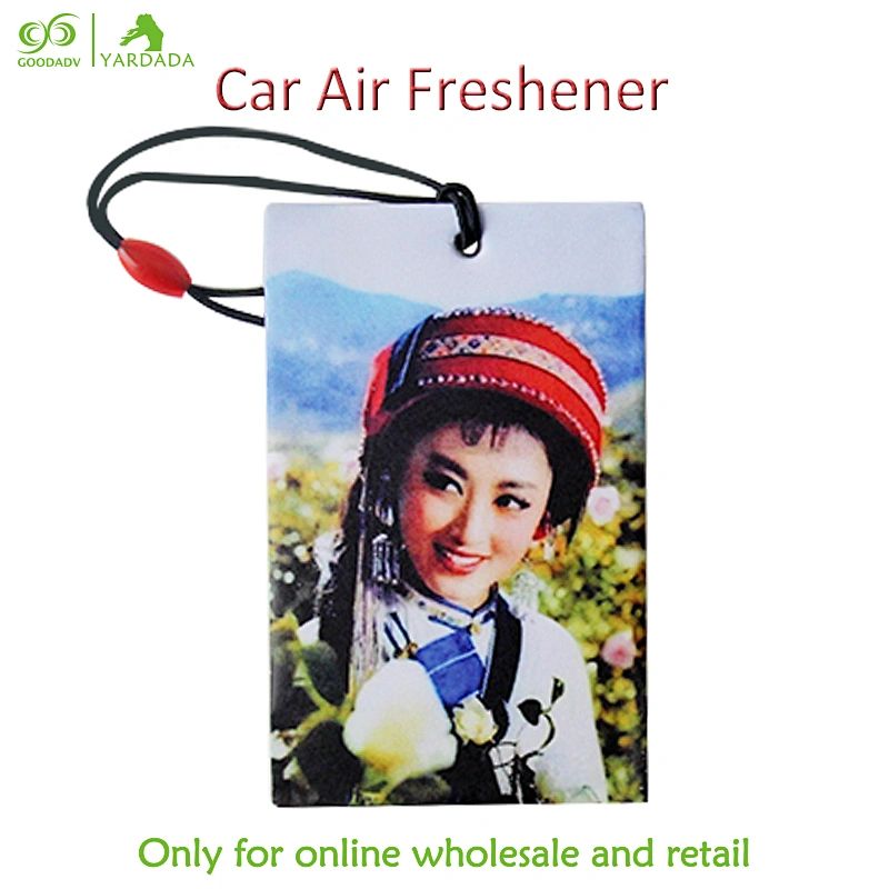 Chinese classical style country girl pattern paper air freshener, unique attractive design, high quality and lasting fragrance.