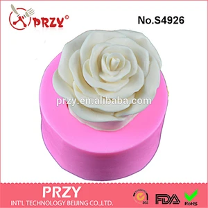 S4926 rose 3d silicone molds handmade soap mold