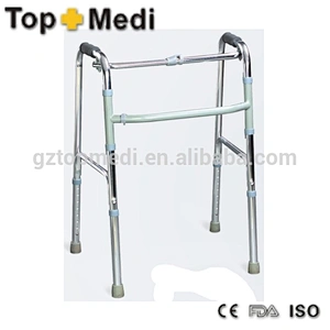High Quality Aluminum Foldable Standing Frame Walking Aid for handicapped