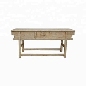 wholesale rustic reclaimed solid wood pine console table furniture