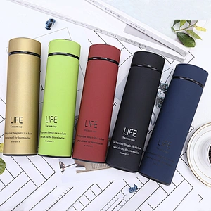 Promotional in-stock 304 SS Vacuum Cup Business Gift Cup for Office Use 500ml Customized Logo Vacuum Flask