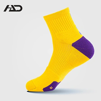 Cotton jacquard pile sport basketball socks