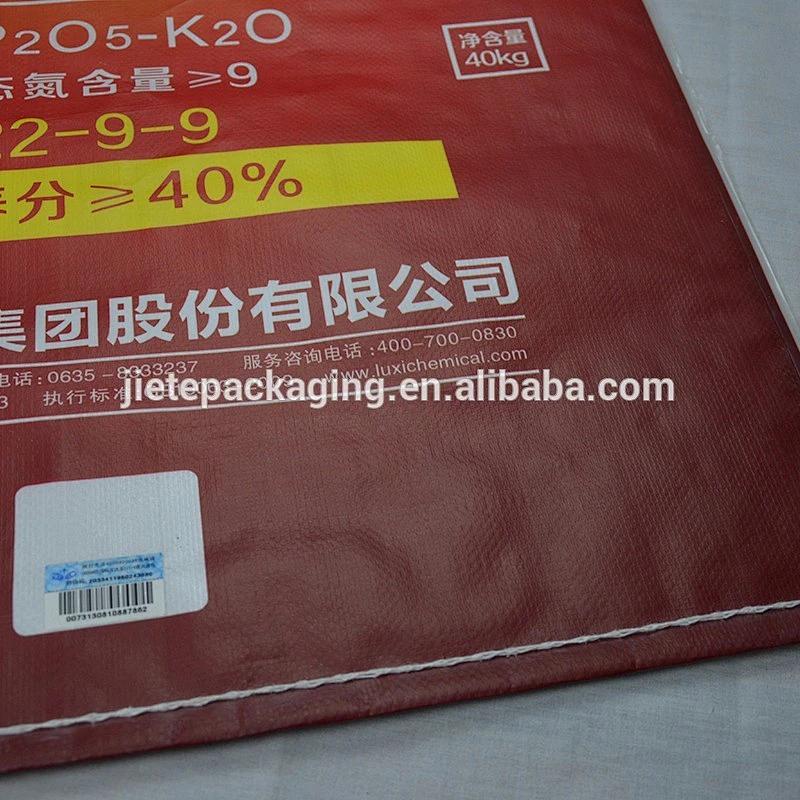 50kg wheat flour, rice, fertilizer PP woven packing bag with PE liner