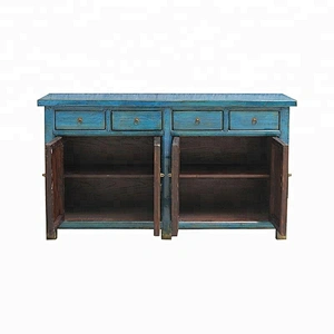 wholesale chinese antique lacquered reproduction handmade wooden lobby sideboard living room furniture