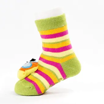 Autumn Winter wholesale kids manufacturers Newborn non slip floor lovely cartoon cat bear coral velvet Baby shoe Socks