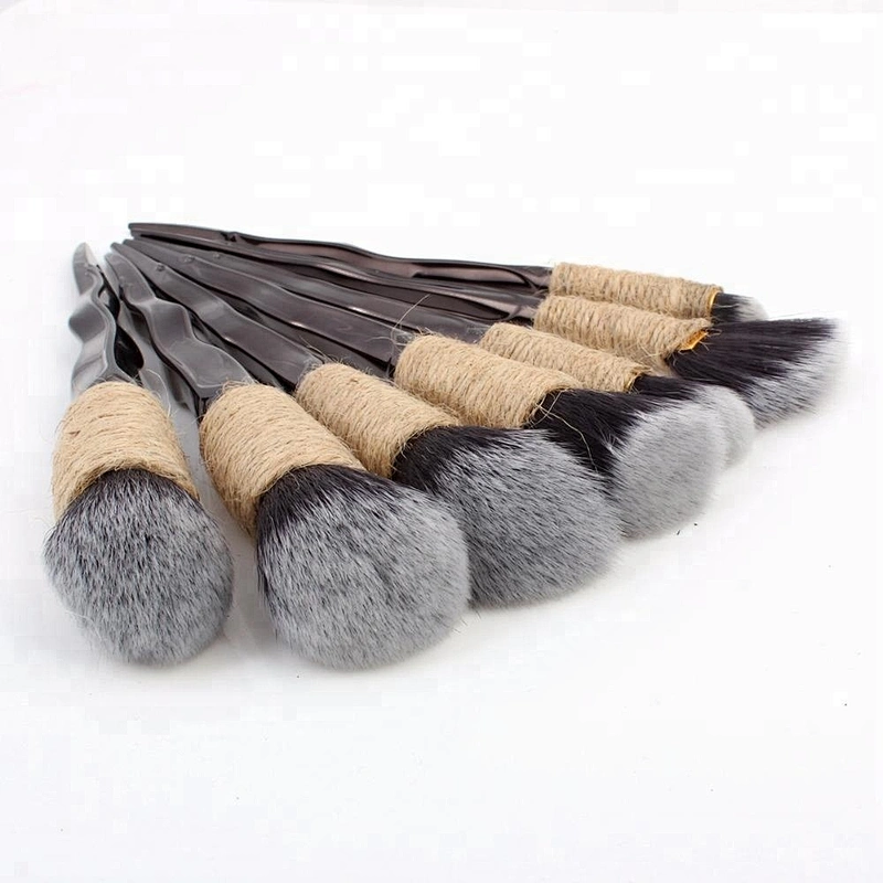 Ms custom winding 7pcs make up brush set makeup kit